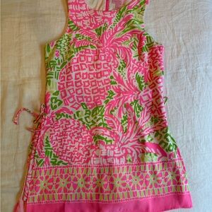 Lilly Pulitzer Donna Romper Pink Green Size 6 | Resort Wear